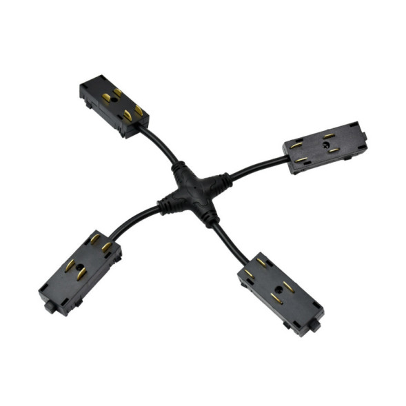 Коннектор для шинопровода Denkirs SMART HIDE TR2116-BK
