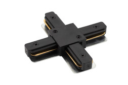 Коннектор для шинопровода Denkirs DK Track Black TR1104-BK