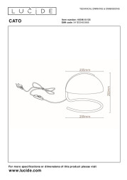 Детская настольная лампа LUCIDE CATO 46516/01/35