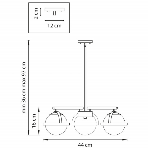 Люстра на штанге Lightstar CROCO 815237