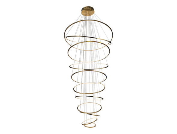 Каскадная люстра Newport 15211N/S brass