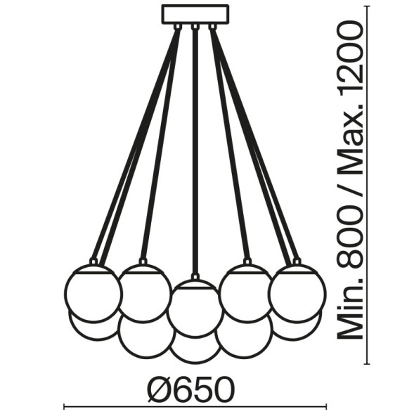 Подвесная люстра Freya FIESTA FR5231PL-19CH