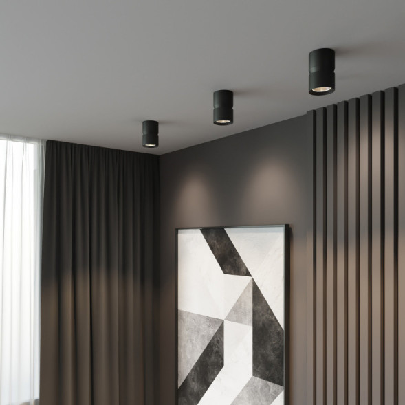 Накладной точечный светильник Elektrostandard 25049/LED 12W 4000К чёрный