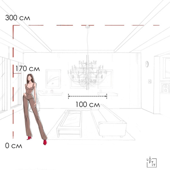 Подвесная люстра 10196/1000 White LOFT IT GINO