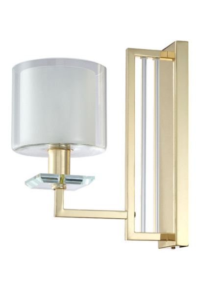 Бра Crystal Lux NICOLAS NICOLAS AP1 GOLD/WHITE