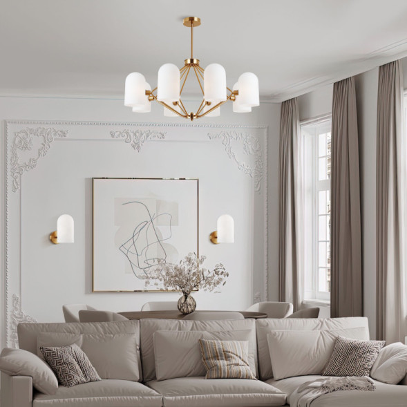 Люстра на штанге Eurosvet Bambola 60157/8 латунь