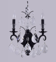 Бра Crystal Lux MAGNIFICO MAGNIFICO AP2 BLACK/TRANSPARENT