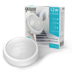 Пылевлагозащищенный светильник Gauss 141411212 Eco