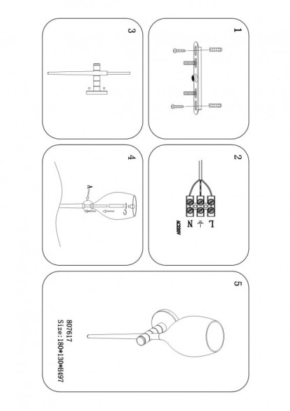 Бра Lightstar Meta d'ouvo 807617