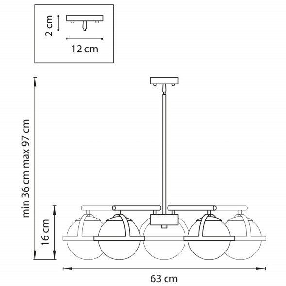 Люстра на штанге Lightstar CROCO 815257