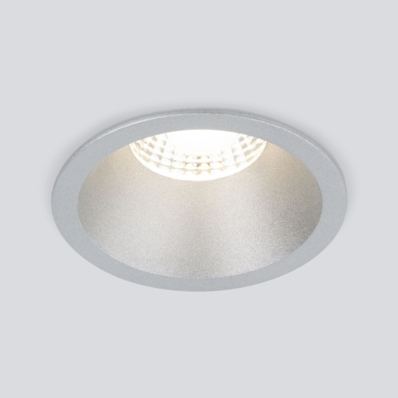 Встраиваемый точечный светильник Elektrostandard 15266/LED 7W 4200K SL серебро