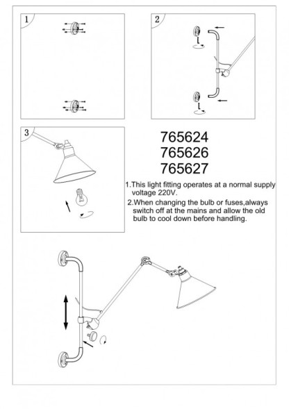 Бра Lightstar LOFT 765624
