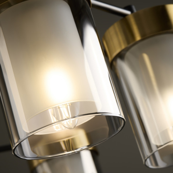 Люстра на штанге Freya Lora FR5432PL-08BBS