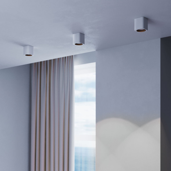 Накладной точечный светильник Elektrostandard 25051/LED 9W 4000К белый/черный