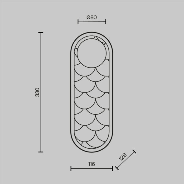Бра MOD473WL-L20BSK Maytoni Modern