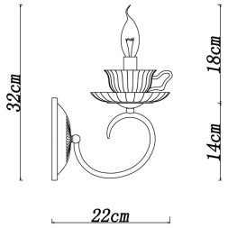 Бра ARTE Lamp TET-A-TET A1750AP-1AB