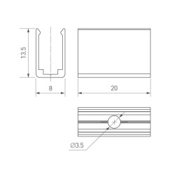 Крепеж для гибкого неона Arlight MOONLIGHT 029825
