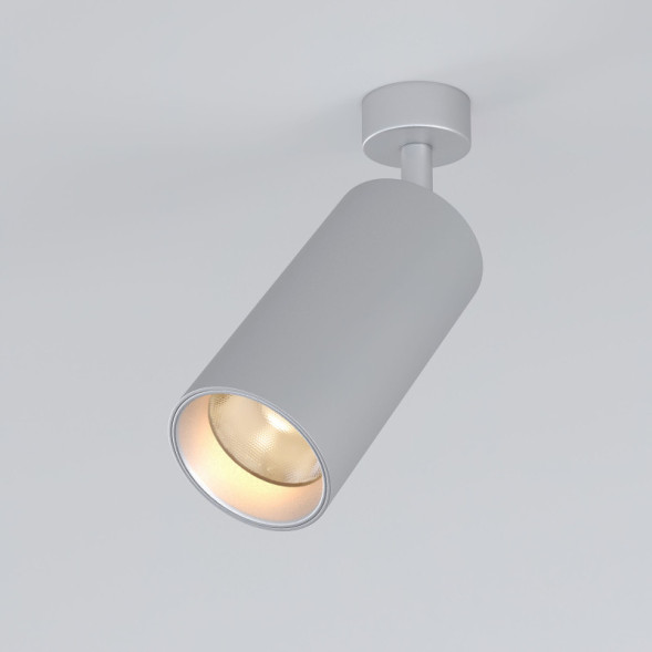Накладной точечный светильник Elektrostandard Diffe серебряный 15W 4200K (85266/01)