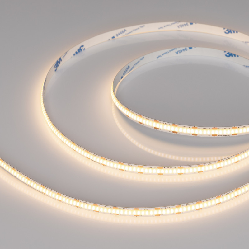 Лента Arlight COB-X360-8mm 041704 25W 5V 280lm белый (теплый) IP20