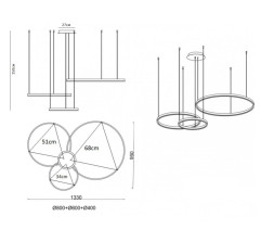 Подвесная люстра Kink Light 08246,12PA Лаура