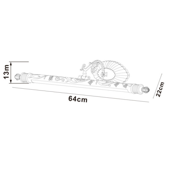Светильник для картин и зеркал ARTE Lamp NAPOLI A6308AP-1AB