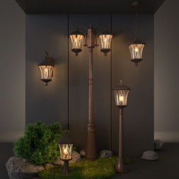 Уличный настенный светильник Elektrostandard Virgo D капучино (арт. GLXT-1450D)