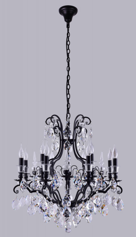 Подвесная люстра Crystal Lux MAGNIFICO MAGNIFICO SP13 BLACK/TRANSPARENT
