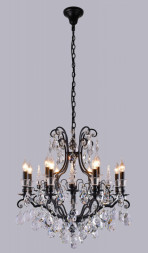 Подвесная люстра Crystal Lux MAGNIFICO MAGNIFICO SP13 BLACK/TRANSPARENT