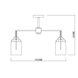 Люстра на штанге Escada DIVITA 688/5P