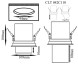 Встраиваемый точечный светильник Crystal Lux CLT 042 CLT 042C110 WH