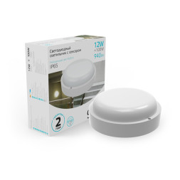 Пылевлагозащищенный светильник Gauss ЖКХ 126411212-S