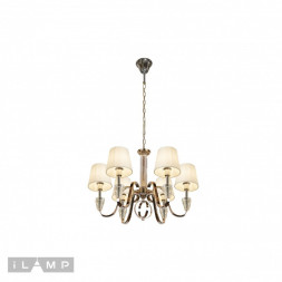 Подвесная люстра iLamp Alesti P2424-6 Nickel