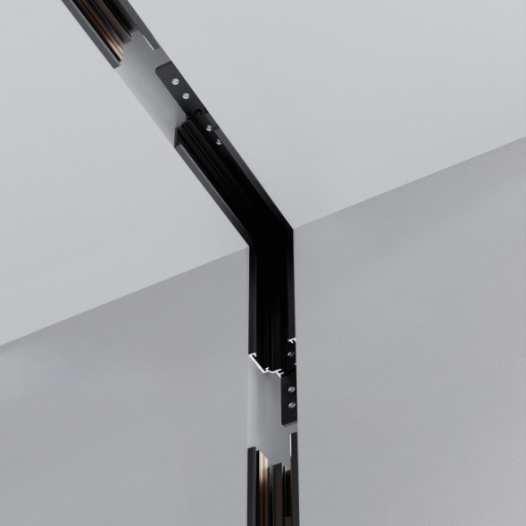 Коннектор для шинопровода Maytoni Technical Magnetic track system Exility встраиваемый ГКЛ 12.5 черный TRAM034ICL-42B