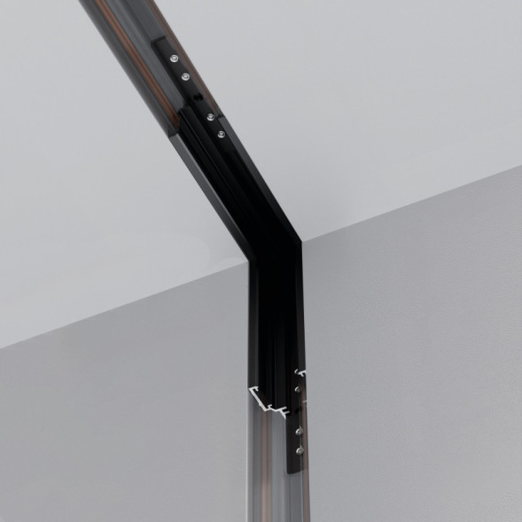 Коннектор для шинопровода Maytoni Technical Magnetic track system Exility встраиваемый ГКЛ 12.5 черный TRAM034ICL-42B