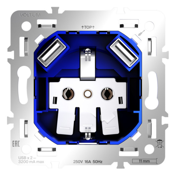 Розетка VOLTUM S70 VLS0404M