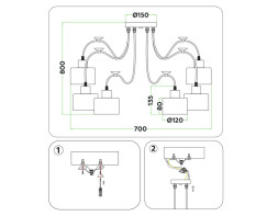 Подвесной светильник Ambrella Light Traditional TR8131