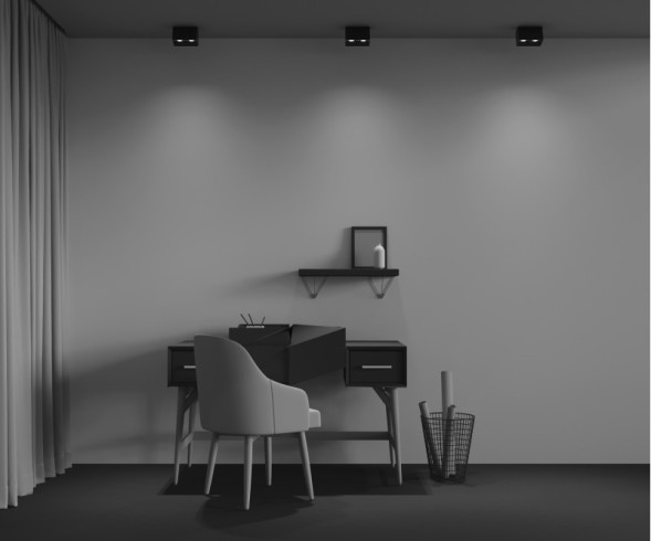 Накладной точечный светильник Maytoni Technical Alfa LED C065CL-02-L12W3K-B