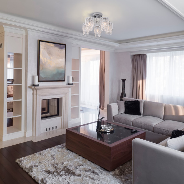 Люстра на штанге Eurosvet Bonnie 30137/5 хром