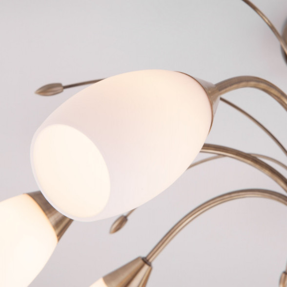 Люстра на штанге Eurosvet Ginevra 30280/8 античная бронза