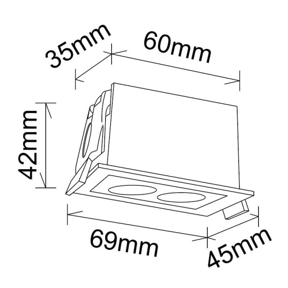 Точечный встраиваемый светильник 9128 Mantra BLAU