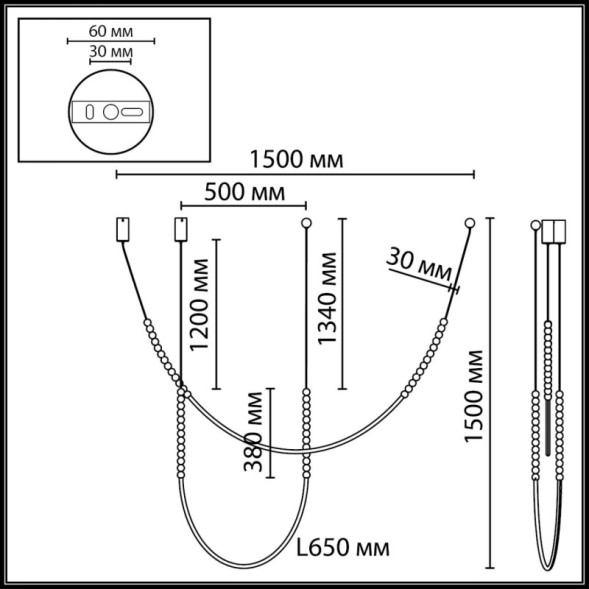 Подвесной светильник 7149/24CL Odeon Light MONELLA
