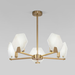 Люстра на штанге Eurosvet MARBLE 60158/5 латунь