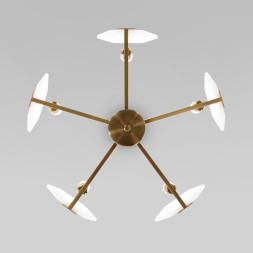 Люстра на штанге Eurosvet MARBLE 60158/5 латунь