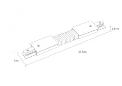 Коннектор для шинопровода ARTE Lamp TRACK LIGHTS BLACK IN A150106