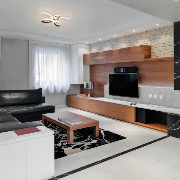 Потолочная люстра Eurosvet BLADE 90137/6 белый/чёрный