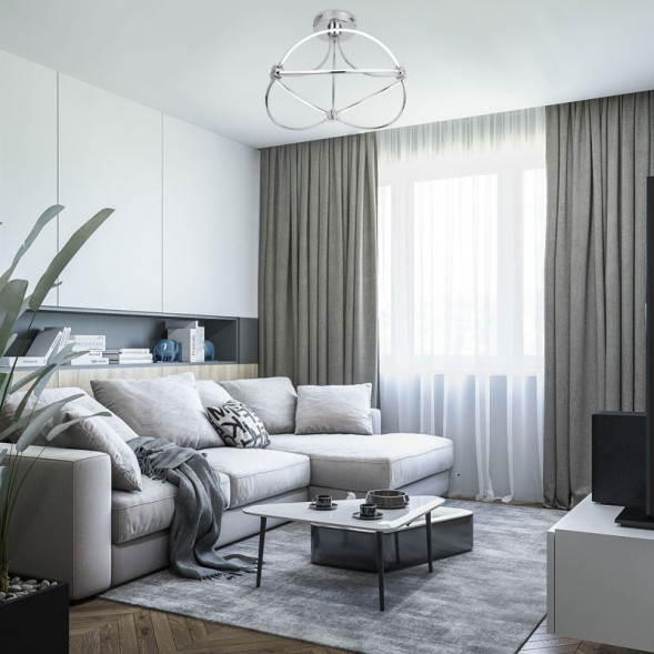 Потолочный светильник Eurosvet Petto 90246/6 хром Smart