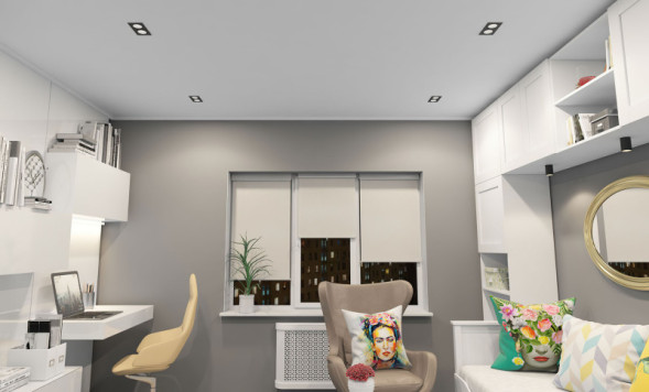 Встраиваемый точечный светильник Denkirs Rodvig DK3072-BK+WH