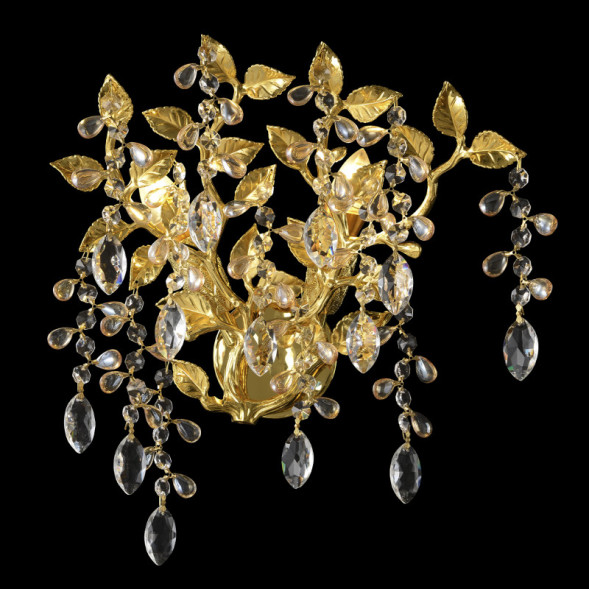 Бра Crystal Lux EDEN AP2 GOLD Eden