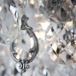 Потолочная люстра Eurosvet CRYSTAL 10081/6 хром/прозрачный хрусталь Strotskis