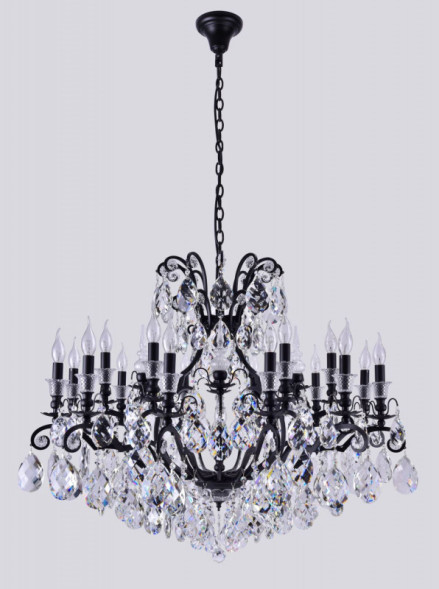 Подвесная люстра Crystal Lux MAGNIFICO MAGNIFICO SP19 BLACK/TRANSPARENT